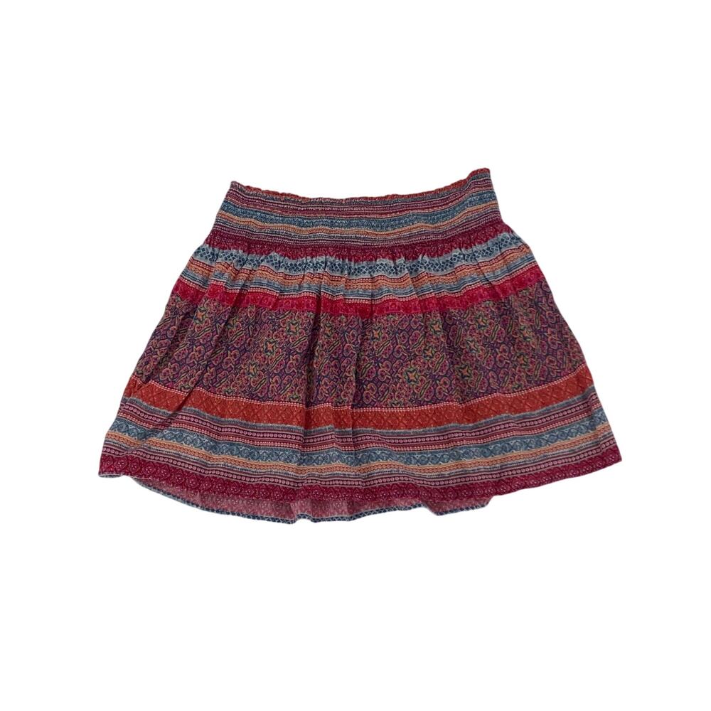 Mossimo Supply & Co. Women's XL Rayon Mini Skirt Multicolor Elastic Waist